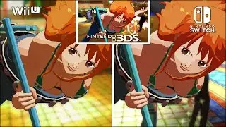 One Piece: Unlimited World Red Graphics Comparison - Nintendo Switch vs Wii U vs 3DS