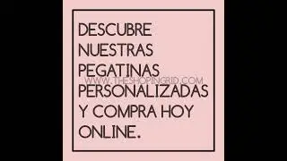 Descubre nuestras pegatinas personalizadas y compra hoy online #espa&ntilde;a #hazlotuyo #vinilos