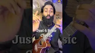 Wo bhi apne na hue with 4 basic ukulele chords #ukulele #shorts
