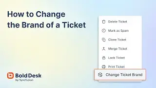 How to Change the Brand of a Ticket