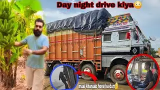 Towards srinagar✈️Day night drive kiya😳#maal kharaab hona ka darr🤔#indian🇮🇳trucking#life