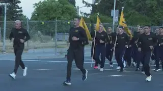 CHP cadets run 5 miles to honor fallen officers and finish training