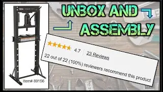 Ironton 20-Ton Hydraulic Shop Press (Northern Tool) Unboxing & Assembly