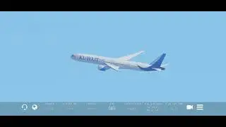 Infinite Flight Boeing 777-300ER Kuwait Airways New York to Kuwait Full Take-off.#infiniteflight 