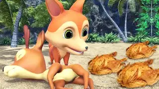 Cunning fox and deer moral story || chaalaak lomri hamala hiran Hindi kahaniya by Rsk Hindi stories