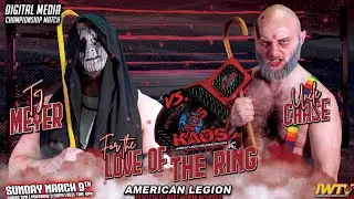 KAOS Digital Media Championship TJ Meyer vs Uncle Chase #indiewrestling #kaos #wrestling