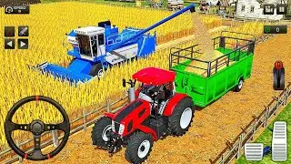 Real Tractor Farming Simulator 🚜 | Heavy Trolley & Village Field Work Gameplay