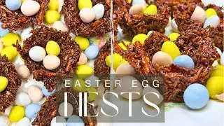 Easy Easter TREATS with No-Bake CHOCOLATE Bird's Nests!