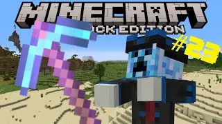 Minecraft Bedrock Edition | ENCHANTED DIAMOND PICKAXE! | Survival #23