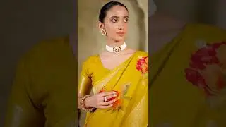 D.No 6197 Beautiful Yellow Haldi mehendi SAREE❤️ #Lehenga #Wedding #Shorts #Viral