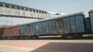Armoor city goods train coming just view of train