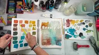 Intuitive Art Journaling - Exploring Muted Colours in My Art Journal! - So Easy!