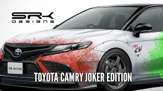 Toyota Camry Joker Edition modified with wide body kit | SRK Designs