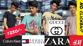 100% ORIGINAL | ZARA, H&M, J&J BRANDED T-SHIRTS IN 250/- | TRENDY CLOTHES FOR BOYS💥 | PRATIKSH VLOGS