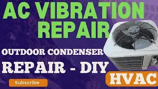 AC Vibration fix DIY - outdoor condenser unit vibration Easy Fix