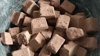 ASMR: soft dusty fine red dirt cubes dry crushing+sifting/oddlysatisfying/sleepaid