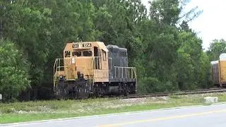 GP7 working Autoracks at Palm Center - 7/9/17 - 1:20pm - Palm Center Spur