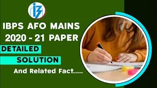 IBPS AFO 2020-21 paper detailed solution with related fact |  @agriuniverse07