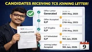 🔥TCS Joining Letter Timeline Explained | From Offer Letter to Final Joining (Actual Portal SS Proof)