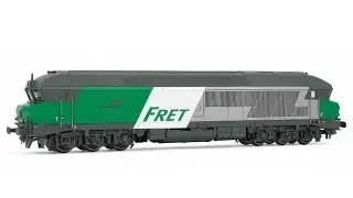 Jouef SNCF CC 472010 diesel locomotive &ldquo;FRET&rdquo; with sound pulling Era V SNCF Freight Train