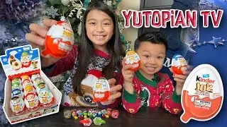 Kinder Joy Surprise Egg Holiday 2020 Limited Edition Christmas Toys | YutopianTV