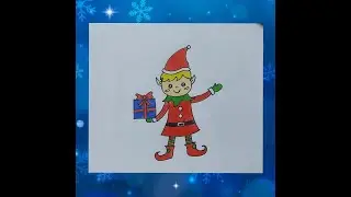 The Elf on the shelf drawing | How to draw christmas Elf @niyuzart