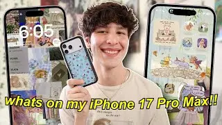 whats on my IPHONE 17 PRO MAX!! 🧸 my favorite apps, aesthetic layout & more!