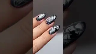 🕸️🕷️стеклянная паутина #nails #nailart #halloween