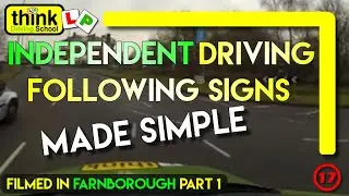 Independent Driving in Farnbrough following Guildford Signs @ Think Driving School