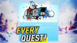 ALL OPERATION SNOWDOWN QUESTS! - Free Fortnite Christmas Rewards!