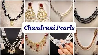 Chandrani Pearls Garia -  Latest Design Colour Pearl Necklace Set , Earrings