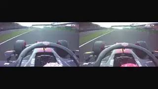 F1 2019 Max Verstappen V Piere Gasly Hungary Lap Comparison (side by Side)
