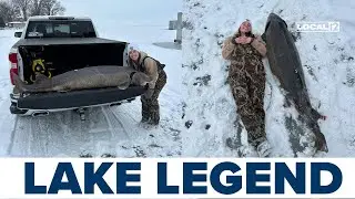 4th-largest sturgeon ever speared on Lake Winnebago is bigger than the spearer herself