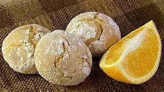 Easy orange crinkle cookies recipe