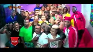 Edie Le Dre takes photos in the Biggy 237 house | Biggy 237 housemates photoshoot with Blaise B