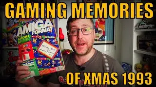 Amiga Format Issue #54 Christmas Special 1993 Memories & Cover disk Xmas Cannon Soccer Gameplay
