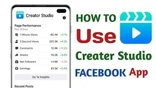 How to Use Facebook Creator Studio on Mobile | Facebook Creator Studio Mobile App