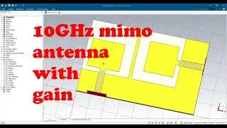 10 ghz MIMO antenna design cst
