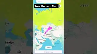 True size MOROCCO 🔥#morocco #map #maps #world #usa #shorts #viral #shortsfeed #amazing #moroccomap