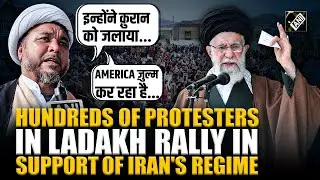 Hundreds of protesters take to streets in Leh, Ladakh, against US & Israel over Iran unrest