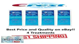 Crest 3D Whitestrips 1 Hour Express Teeth Whitening Kit White Strips 4pk