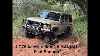 2025 Land Cruiser Acceleration 70 series 2.8 MANUAL Acceleration 0-140km/h