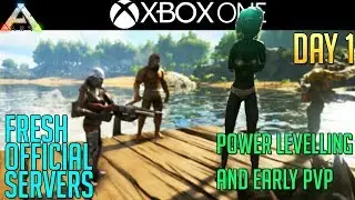 ARK Fresh Servers Day 1 PVP - Ark Official Release Let's Play Episode 1 - Xbox One