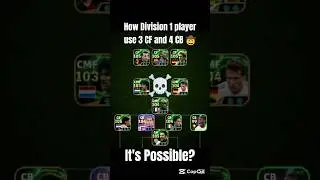 What's REALLY Behind Division 1 Players Using 4 CB and 3 CF? #efootball #efootball2025 #shorts