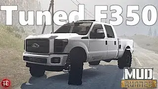 SpinTires MudRunner: NEW TRUCK! Tuned 2016 F350 Powerstroke | Full Review