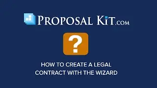 How to Build a Legal Contract with Proposal Kit