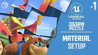Unreal Engine 4 Tutorial - Jigsaw Puzzle Part 1: Material Setup