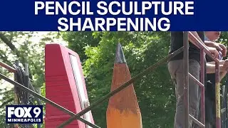 Annual giant pencil sharpening celebration