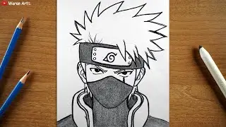 How to Draw Kakashi Hatake Step by Step | Naruto Drawing Tutorial | Anime Drawing Easy
