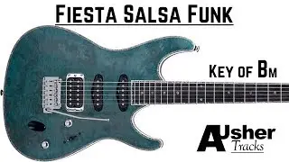 Fiesta Salsa Funk in B minor | Guitar Backing Track